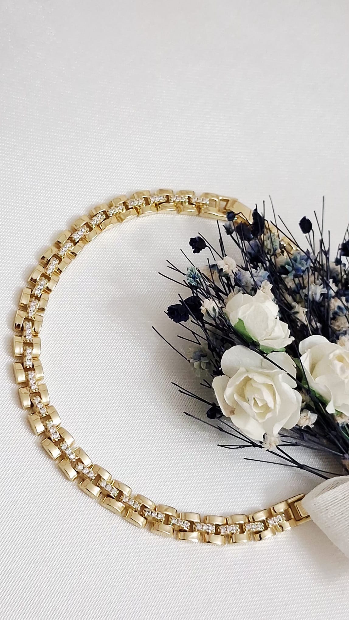 XUPING Bileklik - Kare Aralıklı Taş Detaylı